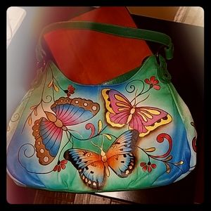 Anuschka Triple Compartment Large Satchel